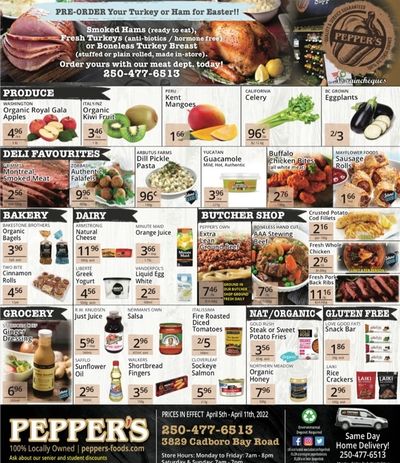 Pepper's Foods Flyer April 5 to 11
