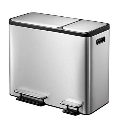 EKO Dual Compartment Stainless Steel Recycle Step Trash Can, 30L + 15L $149.6 (Reg $201.00) EKO Dual Compartment Stainless Steel Recycle Step Trash Can, 30L + 15L $149.6 (Reg $201.00)