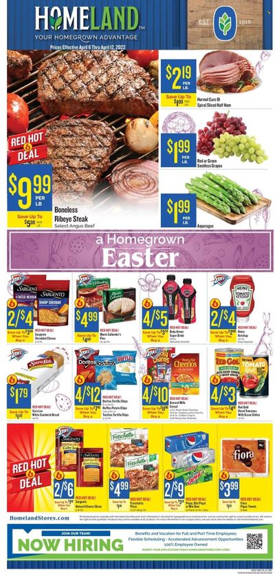 Homeland (OK, TX) Weekly Ad Flyer April 6 to April 13