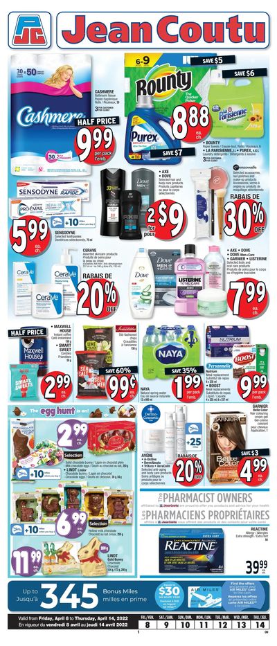 Jean Coutu (ON) Flyer April 8 to 14