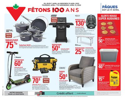 Canadian Tire (QC) Flyer April 7 to 13