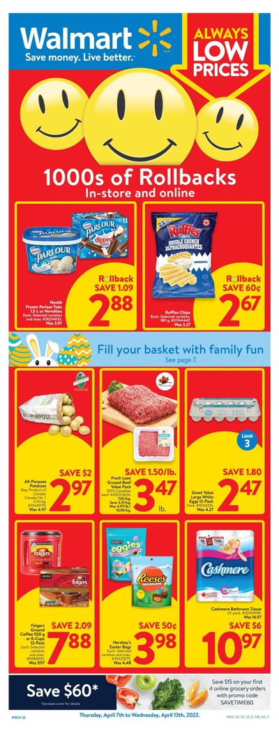 Walmart (Atlantic) Flyer April 7 to 13