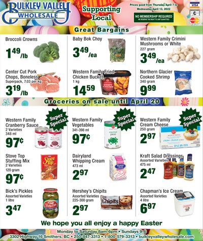 Bulkley Valley Wholesale Flyer April 7 to 13