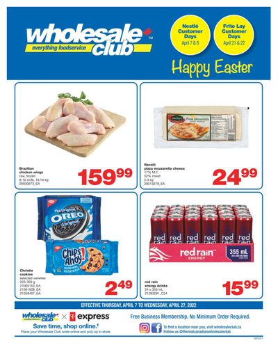 Wholesale Club (ON) Flyer April 7 to 27