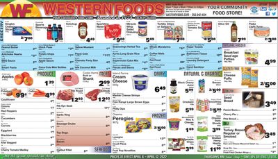 Western Foods Flyer April 6 to 12