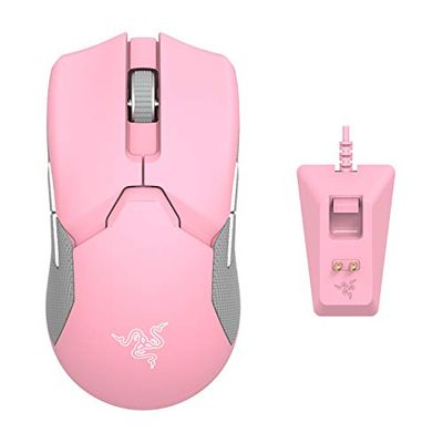 Razer Viper Ultimate Lightest Wireless Gaming Mouse & RGB Charging Dock: Hyperspeed Wireless Technology - 20K DPI Optical Sensor - 78g Lightweight - Optical Mouse Switch - 70 Hr Battery - Quartz Pink $124.99 (Reg $199.99)