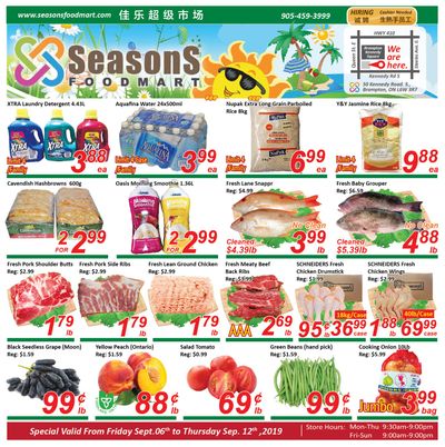 Seasons Food Mart (Brampton) Flyer September 6 to 12