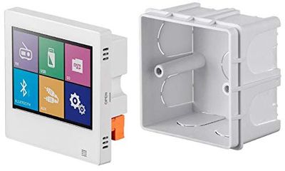 Monoprice Wall Mount Music Amplifier, 40 Watts with Touch Screen Bluetooth 4.1, Line Level Aux, FM Radio, and Wireless IR Remote - Commercial Audio $182.67 (Reg $204.89)