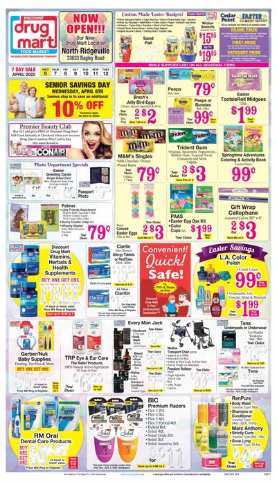 Discount Drug Mart (OH) Weekly Ad Flyer April 6 to April 13