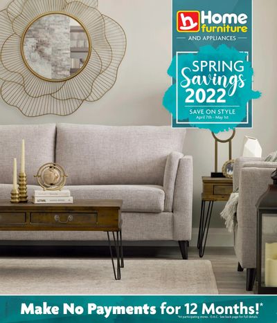 Home Furniture (BC) Spring Savings 2022 Flyer April 7 to May 1