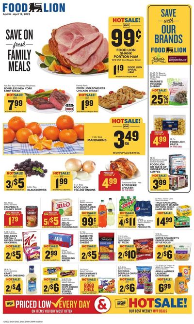 Food Lion (NC) Weekly Ad Flyer April 6 to April 13