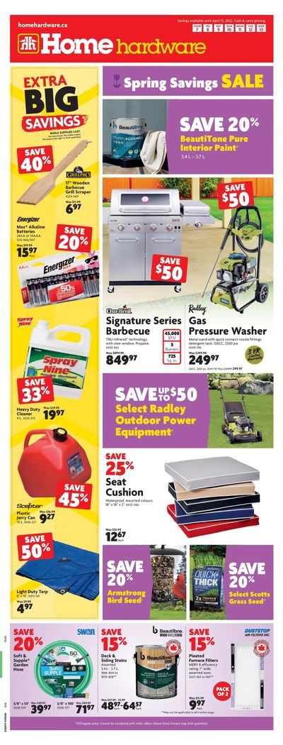 Home Hardware (ON) Flyer April 7 to 13