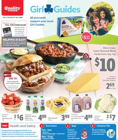 Quality Foods Flyer March 30 to April 5