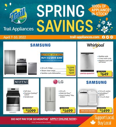 Trail Appliances (AB & SK) Flyer April 7 to 10