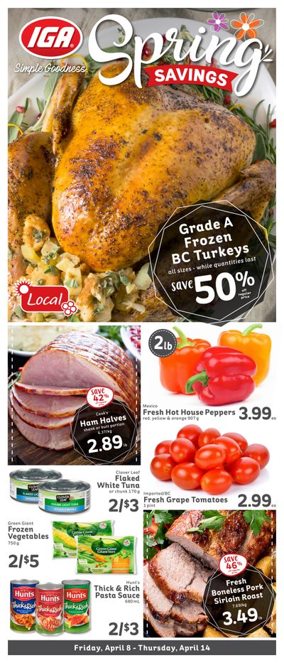 IGA Stores of BC Flyer April 8 to 14