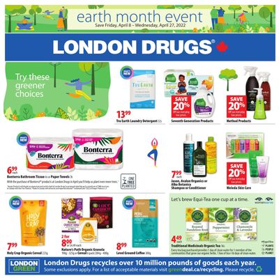 London Drugs Earth Month Event Flyer April 8 to 27