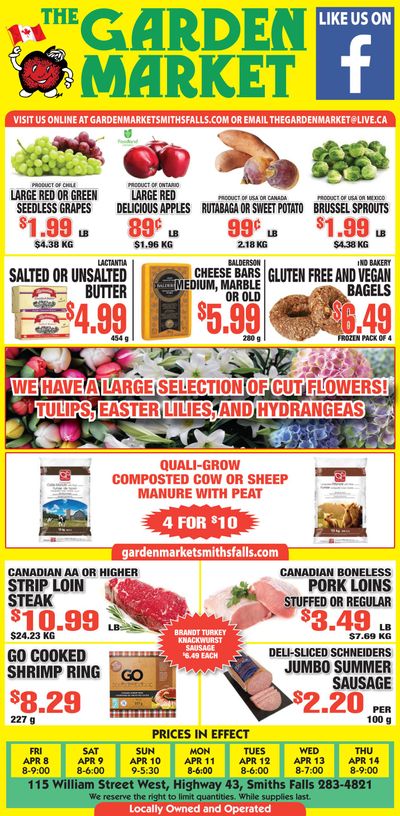 The Garden Market Flyer April 8 to 14