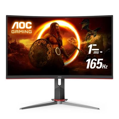 AOC C32G2 32" Curved Gaming Monitor, Black $328.98 (Reg $365.24)