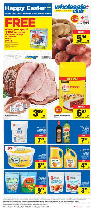 Real Canadian Wholesale Club Flyer April 7 to 13