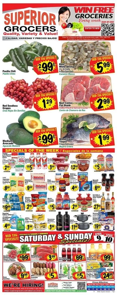Superior Grocers (CA) Weekly Ad Flyer April 7 to April 14