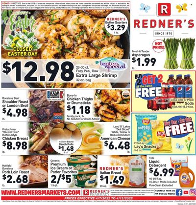 Redner's Markets (DE, MD, PA) Weekly Ad Flyer April 7 to April 14