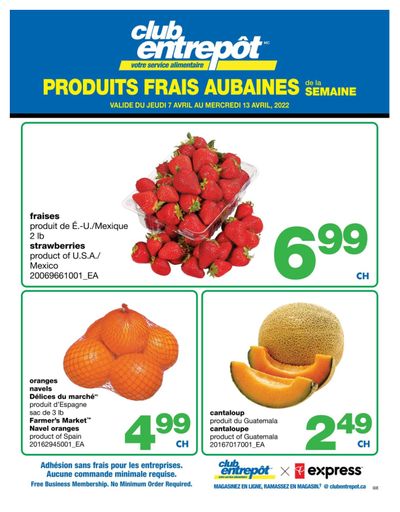 Wholesale Club (QC) Fresh Deals of the Week Flyer April 7 to 13