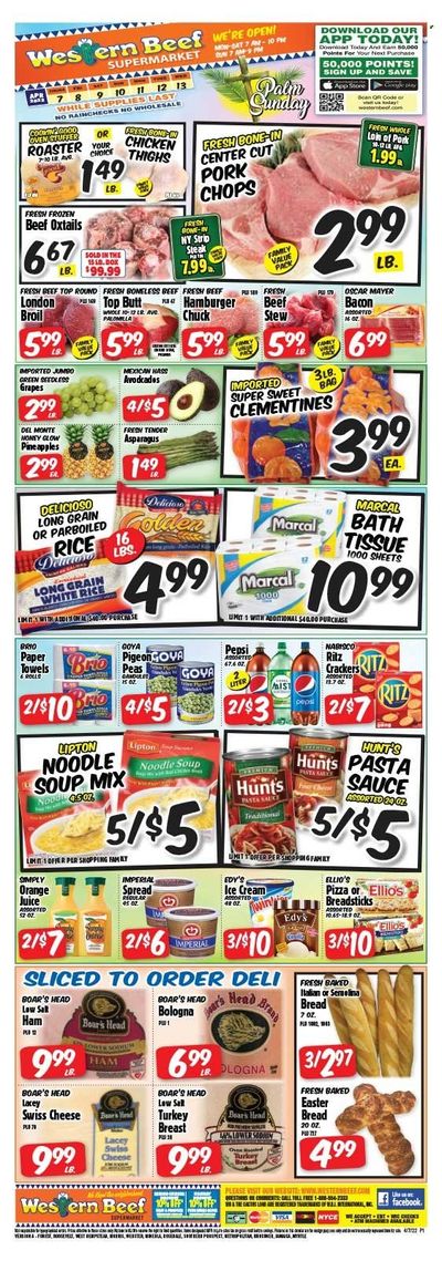Western Beef (FL, NY) Weekly Ad Flyer April 7 to April 14
