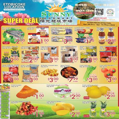Sunny Foodmart (Etobicoke) Flyer April 8 to 14