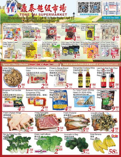 Tone Tai Supermarket Flyer April 8 to 14