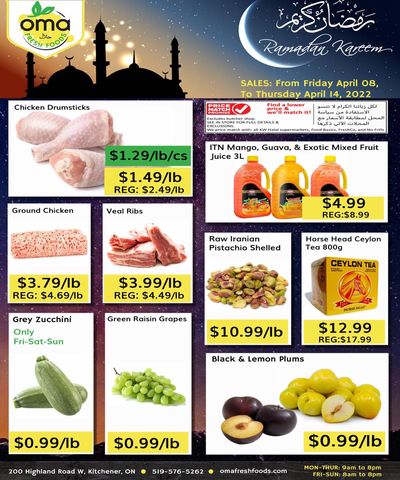 Oma Fresh Foods Flyer April 8 to 14