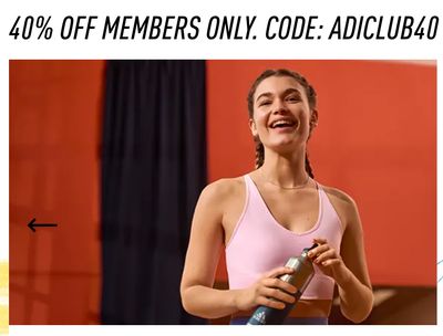 Adidas Canada Members Online Sale: Today, Save 40% Off Everything Sitewide Including Outlet Items, Using Coupon Code
