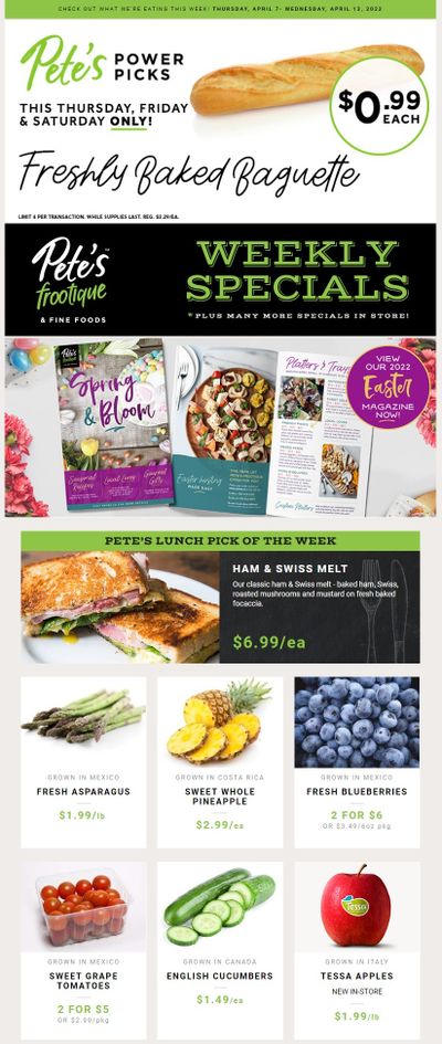 Pete's Fine Foods Flyer April 7 to 13