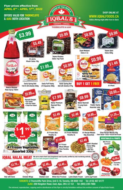 Iqbal Foods Flyer April 8 to 17