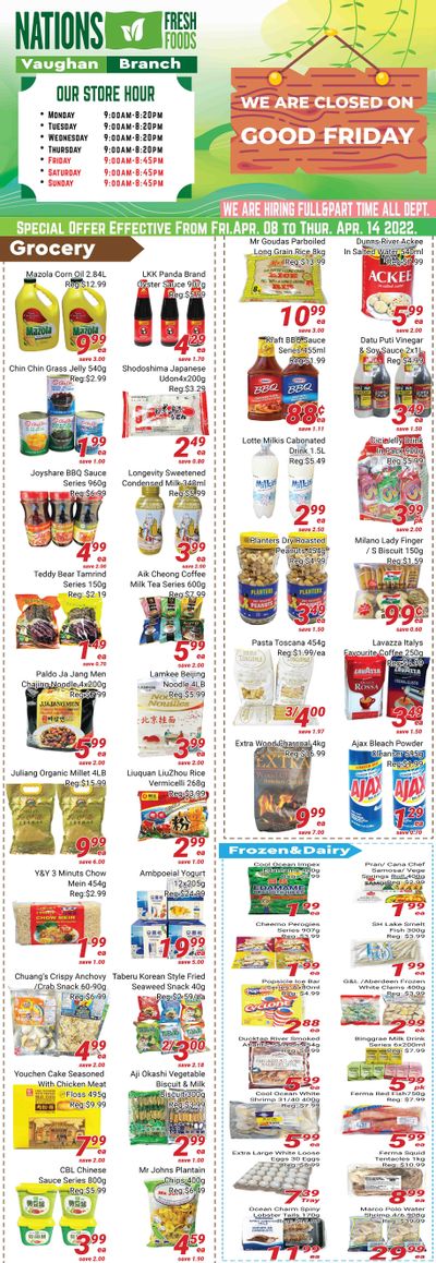 Nations Fresh Foods (Vaughan) Flyer April 8 to 14