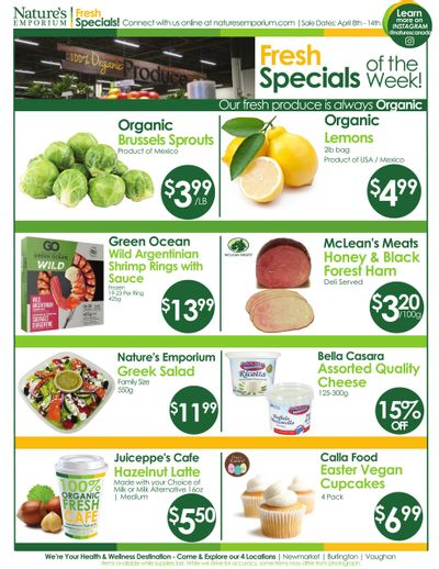 Nature's Emporium Weekly Flyer April 8 to 14