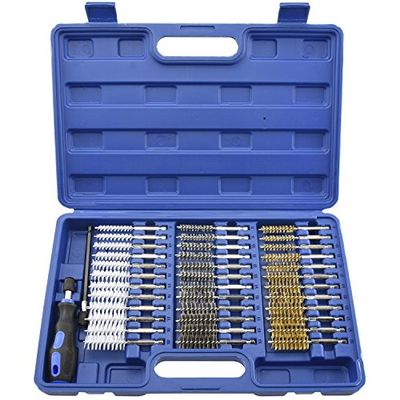 NEIKO 00325A Wire Brush Attachment for Drill Set | 38 Piece | 1/4" Hex Shank | SAE/MM | Stainless Steel, Brass, Nylon | Mount on Power Drill or Die Grinder $32.99 (Reg $48.12)