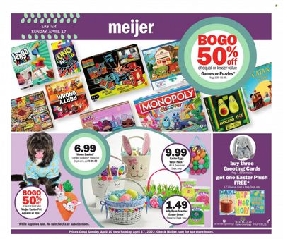 Meijer (IL, IN, KY, MI, OH, WI) Weekly Ad Flyer April 9 to April 16