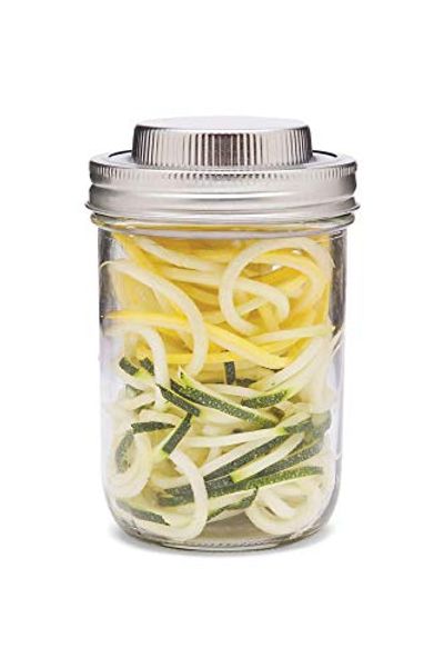 Jarware 82666 3 in 1 Mason Jar Spiralizer, Wide Mouth, Stainless Steel $14.88 (Reg $21.99)