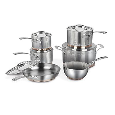 Cuisinart 89FB-11FBC 11-pc Stainless Steel Copper Band Cookware Set $299.99 (Reg $799.99)