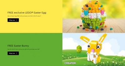 LEGO Canada Deals: FREE LEGO Easter Egg with Purchase + Up to 55% Off Sale + More