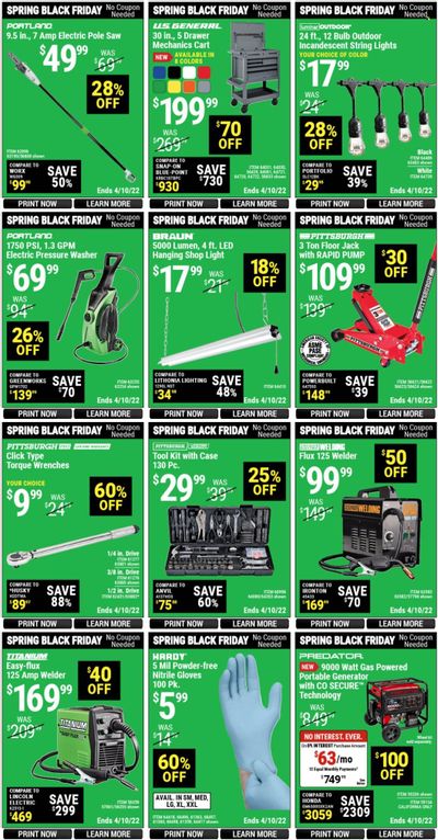 Harbor Freight Weekly Ad Flyer April 10 to April 17