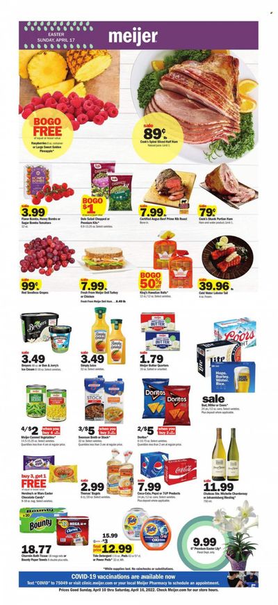 Meijer (IN) Weekly Ad Flyer April 10 to April 17