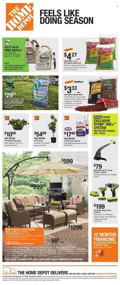 The Home Depot Weekly Ad Flyer April 10 to April 17