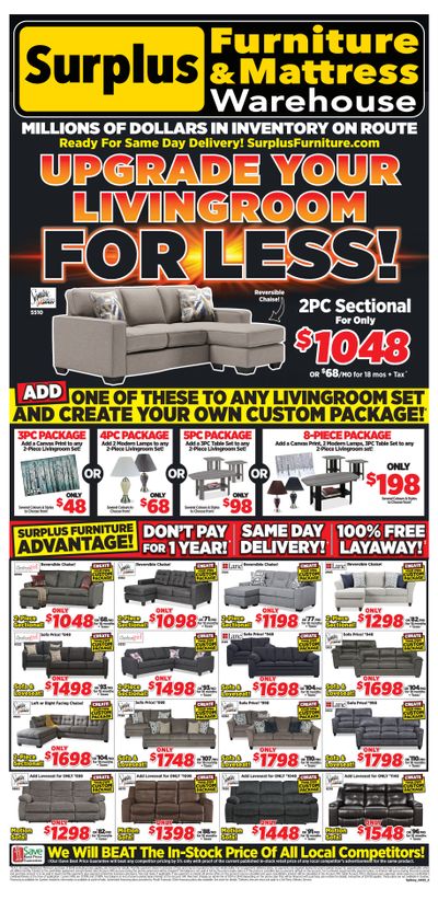 Surplus Furniture & Mattress Warehouse (Sydney) Flyer April 11 to May 1