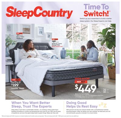 Sleep Country Flyer April 11 to 14