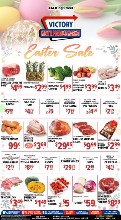 Victory Meat Market Flyer April 12 to 16
