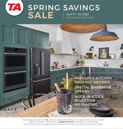 TA Appliances & Barbecues Flyer April 11 to 24
