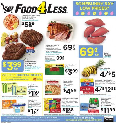 Food 4 Less (IL) Weekly Ad Flyer April 12 to April 19