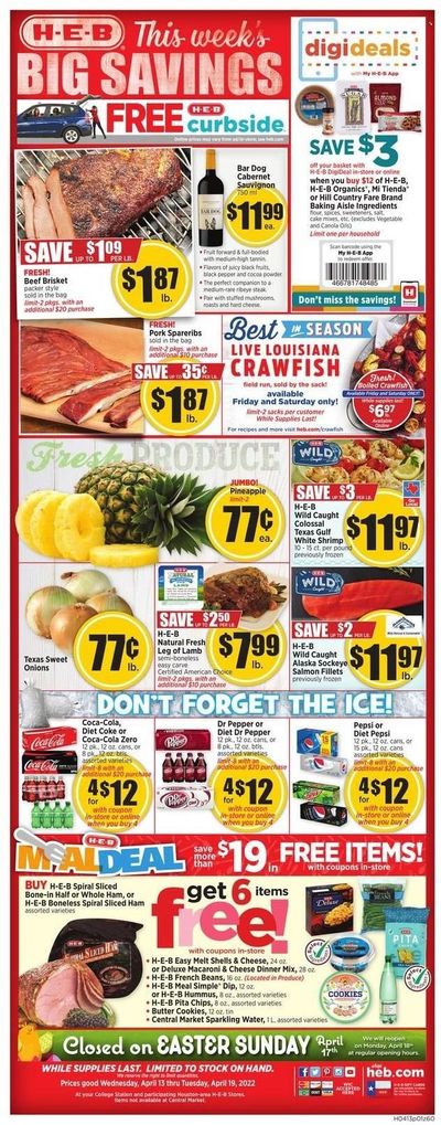 H-E-B (TX) Weekly Ad Flyer April 12 to April 19