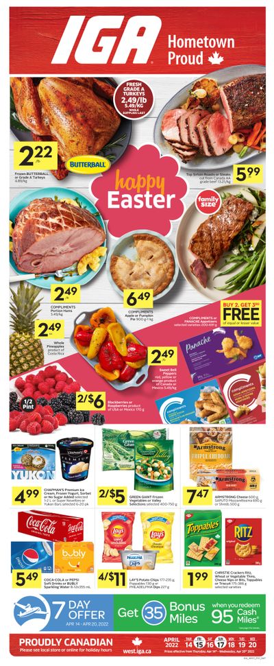 IGA (West) Flyer April 14 to 20